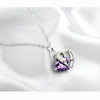 Coração de Cristal Strass De Prata