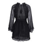 Mini Vestido de manga longa