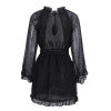 Mini Vestido de manga longa